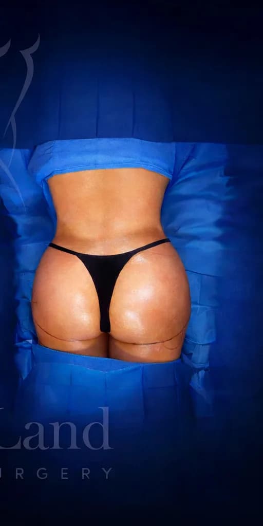 Aumento de glúteos BBL después por Dr. Anne-Sophie Lessard en Miami · Beautyland Plastic Surgery