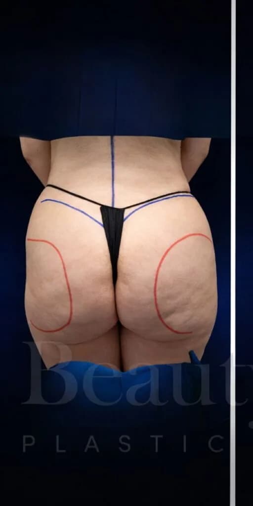 Implantes de glúteos antes por Dr. Christopher J. Salgado en Miami · Beautyland Plastic Surgery
